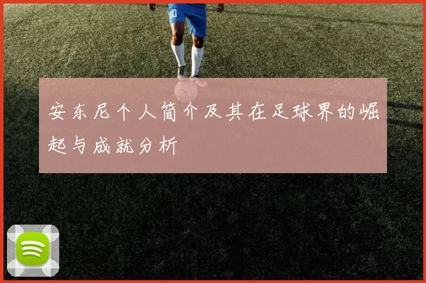 安东尼个人简介及其在足球界的崛起与成就分析